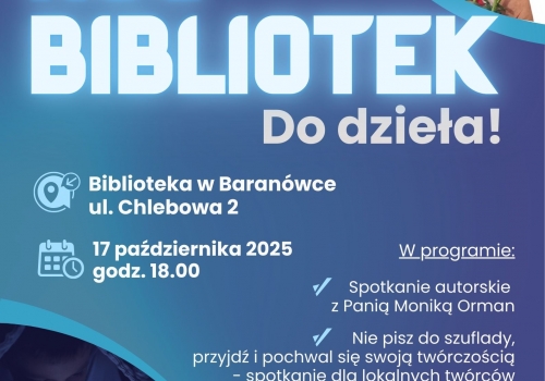 Noc Bibliotek - spotkanie autorskie Moniki Orman
