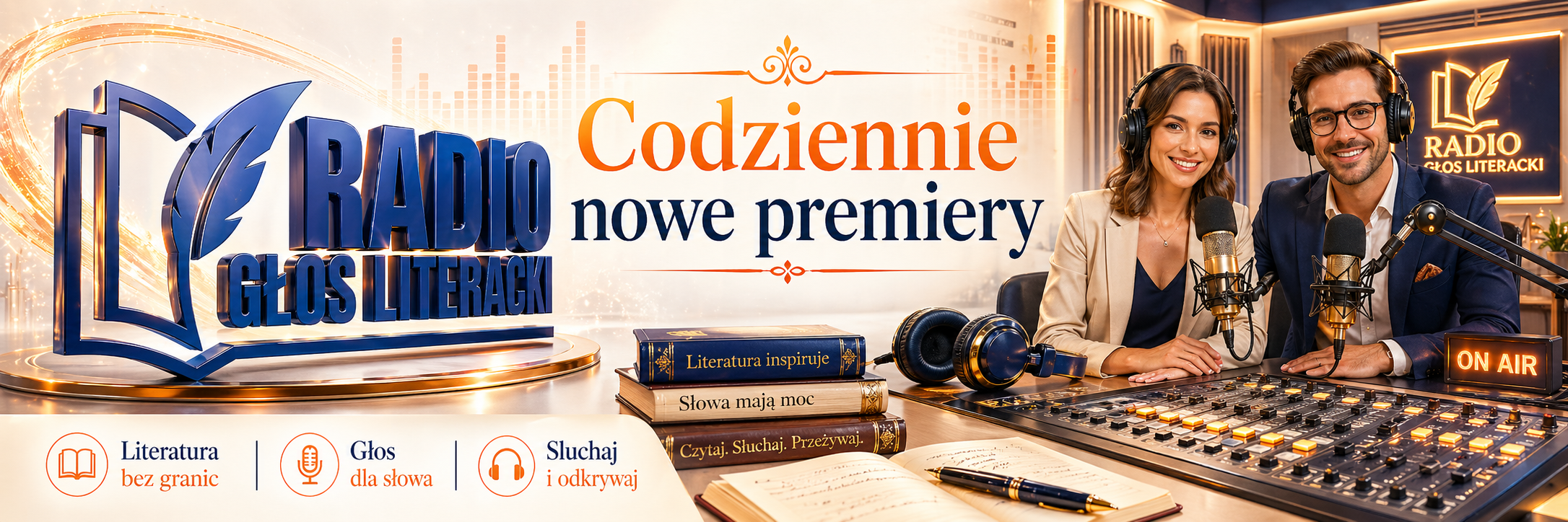 Radio Głos Literacki — baner informacyjny