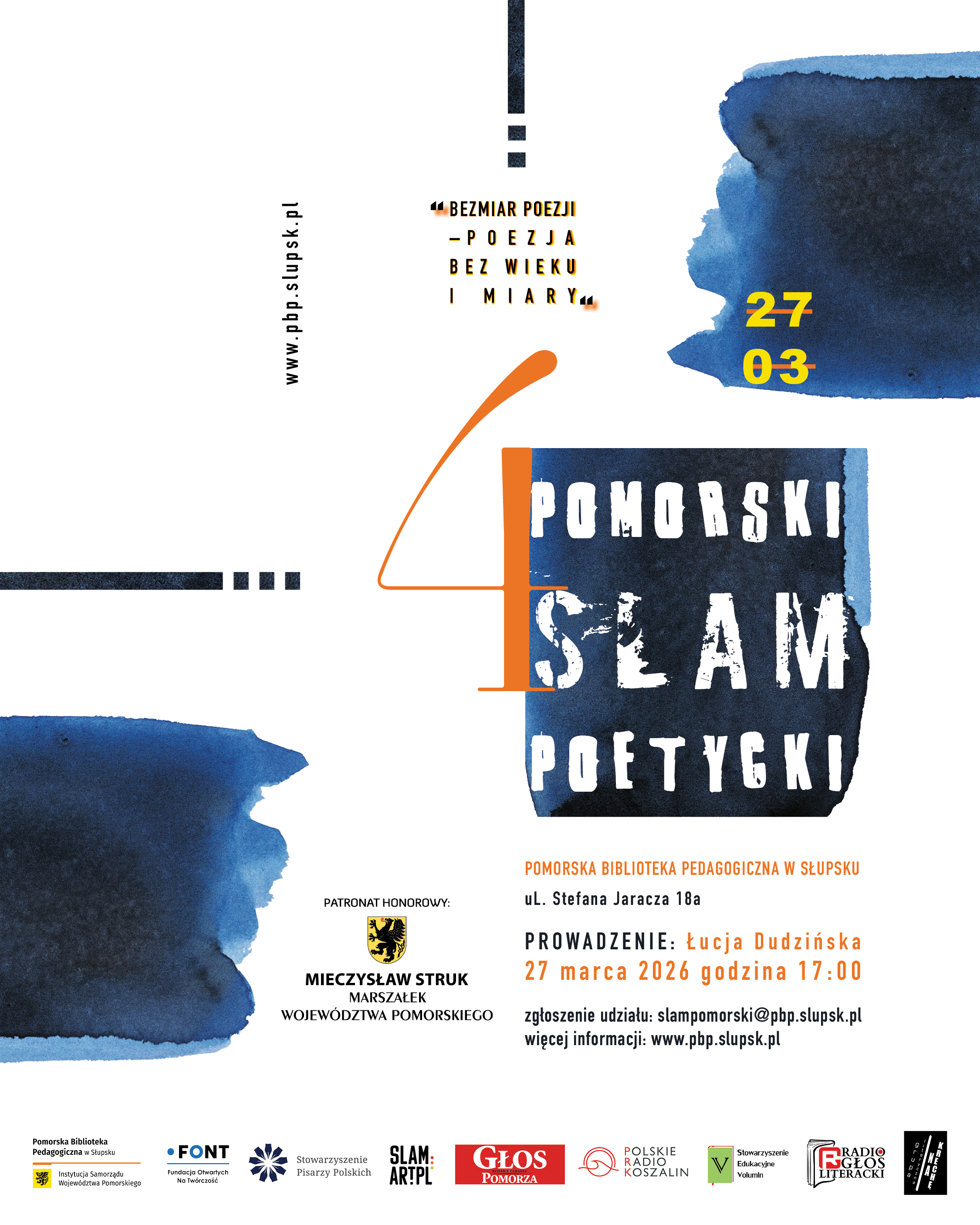 Plakat IV Pomorskiego Slamu Poetyckiego